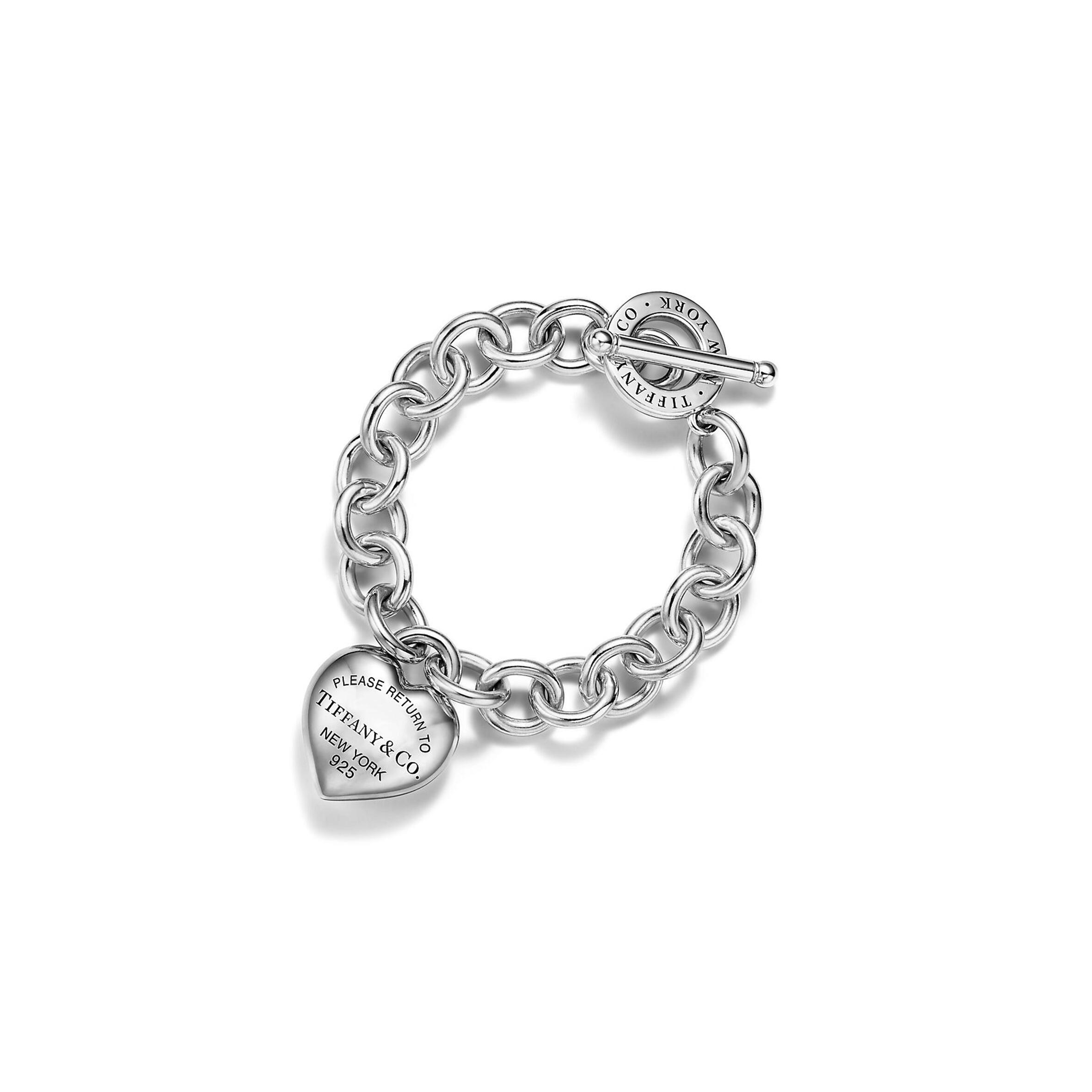 TIFFANY FULL HEART TOGGLE BRACELET IN STERLING SILVER 73333938